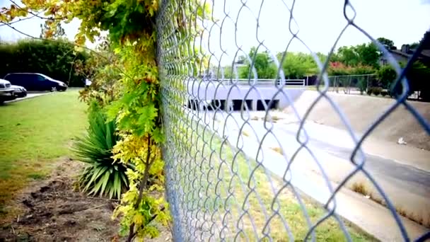 Disparo Zona Del Puente Complejo Desde Lugar Distante — Vídeo de stock