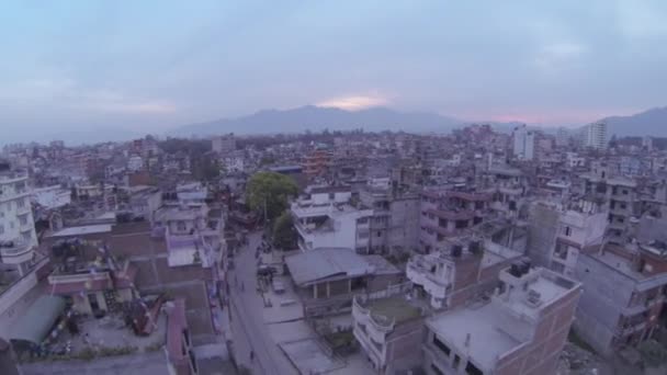 Dron Sobre Katmandú Nepal — Vídeos de Stock
