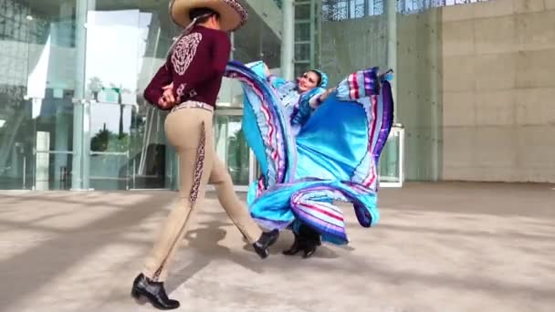 Folclor Mexicano Baile Tipico Mexico — Stok Video