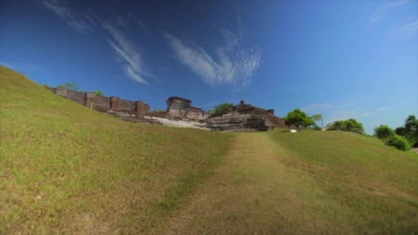 Comalcalco Ruiner Kulle Vid Tabasco Mexico — Stockvideo