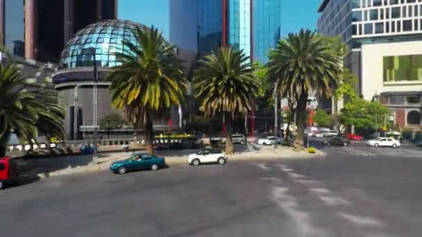 Stock Market Mexico City Januari 2018 Shot Reforma Avenue — Stockvideo