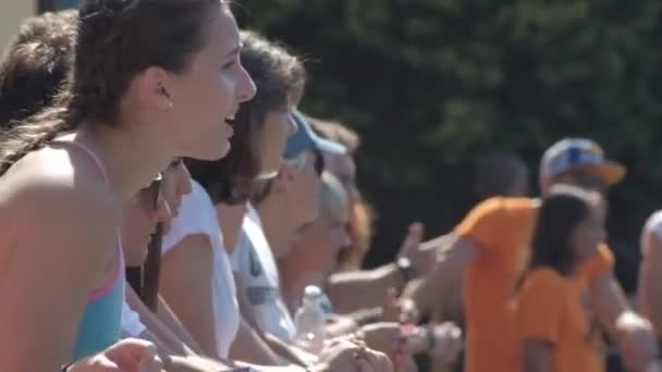 Crossfit Wedstrijd Overdag Italië — Stockvideo