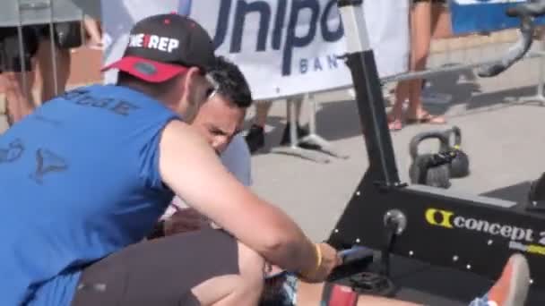 Compétition Crossfit Pendant Journée Italie — Video