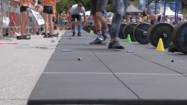 Concurso Crossfit Durante Día Italia — Vídeo de stock