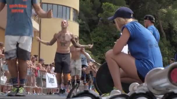Crossfit Competition Daytime Italy — Stock Video