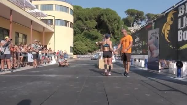 Crossfit Tävlingen Dagtid Italien — Stockvideo