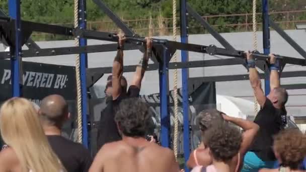 Competição Crossfit Durante Dia Itália — Vídeo de Stock