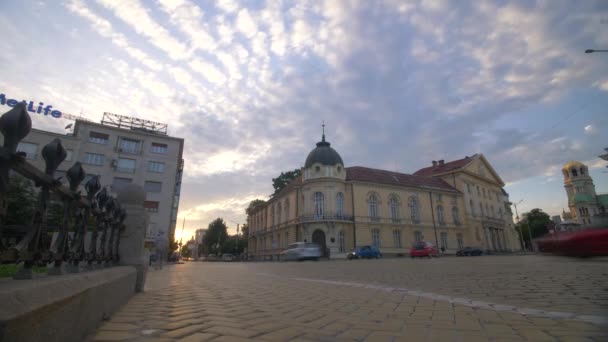 Auta Dojíždějí Jezdí Dopravní Špičce Časová Prodleva Která Byla Natočena — Stock video