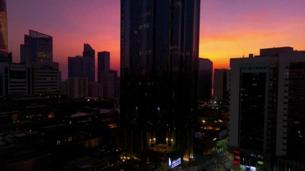 Indah Magis Matahari Terbenam Abu Dhabi Kota Uni Emirat Arab — Stok Video
