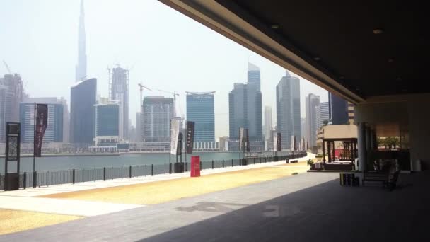 Dubai Skyline Dubai Business Bay — Stock Video