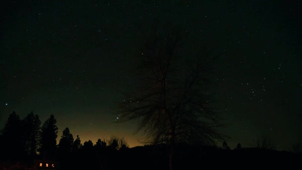 Winter Time Lapse Southern Washington — Stock Video