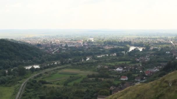 从山顶看城市 城市景观 — 图库视频影像