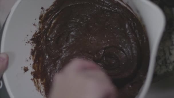 Mélange Pour Brownie Slowmo Séquences Verticales — Video