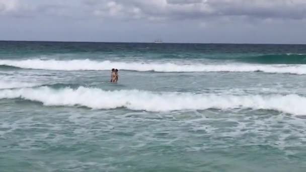 Sandy Beach Havana Cuba — Stock Video