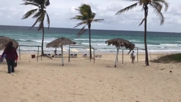 Spiaggia Sabbiosa Havana Cuba — Video Stock