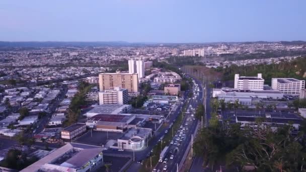 Morning Traffic Sunrise View — Stock video