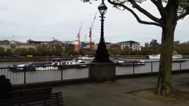 Ludzie Spacerujący Centrum Londynu — Wideo stockowe