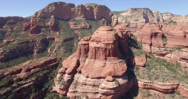 Imágenes Aéreas Sedona Arizona Rocas Rojas Área Boynton Caryon — Vídeo de stock