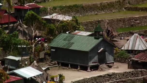 Wideo Domu Środku Batad Rice Terraces Ifugao Filipiny — Wideo stockowe