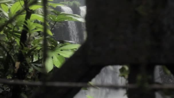 Air Terjun Curug Maribaya Lembang Bandung Slider Shot — Stok Video