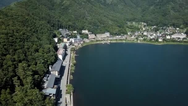 Фудзи Японское Озеро — стоковое видео
