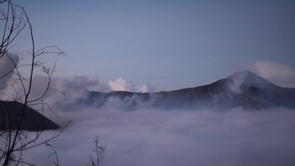 Solnedgång Vid Fjällutsikten — Stockvideo