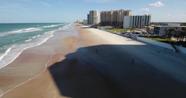 Luftaufnahme Von Daytona Beach Florida Über Der Küste — Stockvideo