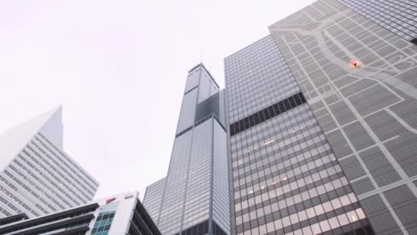 Panorama Chicaga Řeky — Stock video