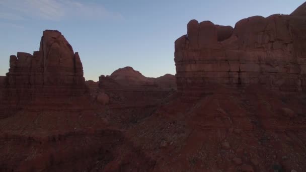 Uitzicht Monument Vallei Utah — Stockvideo