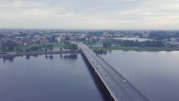Drohne Über Der Stadt — Stockvideo