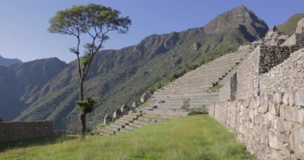 Fotografías Únicas Machu Picchu Perú Dispararon Temprano Por Mañana — Vídeo de stock