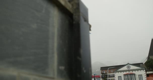 Een Slow Motion Shot Van Een Argentijnse Vlag Wind Neergeschoten — Stockvideo