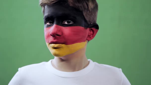 Tyskt Fan Firar Mål — Stockvideo