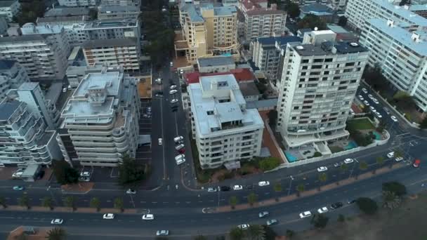 Metraje Sea Point Ciudad Del Cabo Sudáfrica Con Dji Phantom — Vídeos de Stock