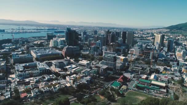 Footage Cape Town City Center South Africa Dji Phantom Pro — Stock Video