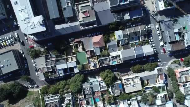 Güney Afrika Daki Cape Town Şehir Merkezinde Bir Dji Hayalet — Stok video