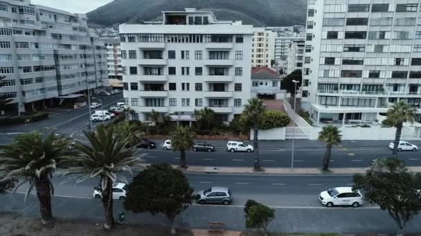 Metraje Sea Point Ciudad Del Cabo Sudáfrica Con Dji Phantom — Vídeos de Stock