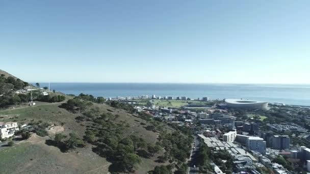 Beelden Sea Point Cape Stad Zuid Afrika Met Een Dji — Stockvideo