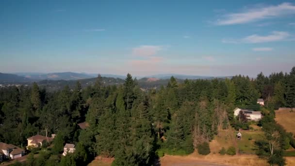 Aerial Shot Cal Young Park West Eugene — Stock video
