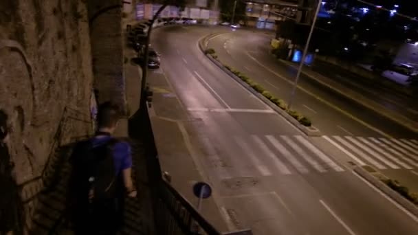 Marcher Dans Les Rues Nuit — Video