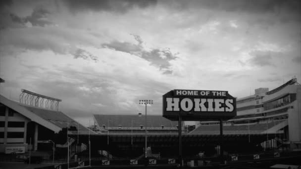 Zeitraffer Des Lane Stadium Blacksburg — Stockvideo