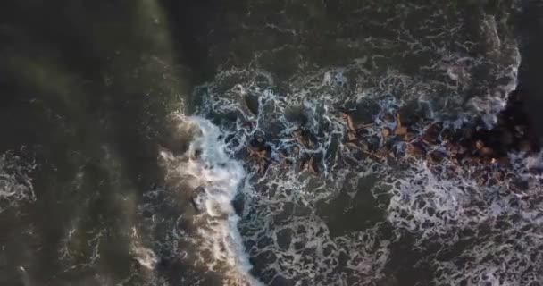 Drone Disparou Oceano Vietname Oceano Encontra Costa — Vídeo de Stock