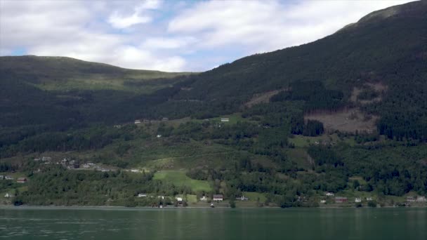 Timelapse Olden Noruega Sombras Nubes Los Fiordos — Vídeos de Stock