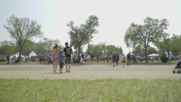 Edmonton Heritage Festival 2018 William Hawrelak Park — Stockvideo