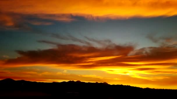 Schwenk Über Die Skyline Bei Sonnenuntergang Bend Oregon Pfanne Endet — Stockvideo