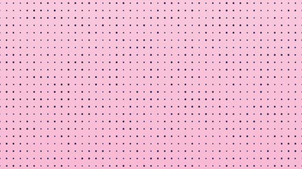 千年粉红背和蓝色波尔卡点的可浏览极小运动图形背景 — 图库视频影像
