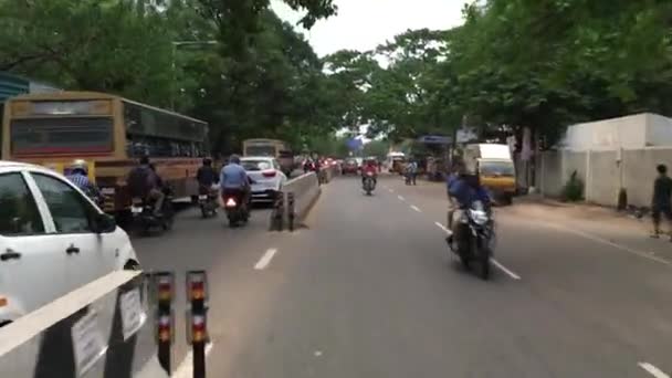 Ostatnia Część Klipu Którym Nagrywam Podczas Jazdy Motocyklu Chennai Indiach — Wideo stockowe