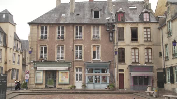 Una Típica Plaza Francesa Antigua Arquitectura Clásica Francesa — Vídeo de stock