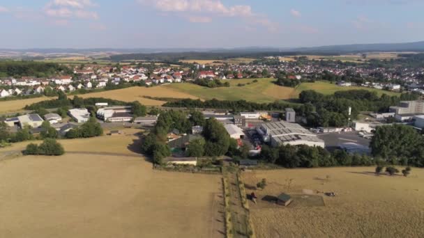 Ober Ramstadt Hesse Almanya Daki Tarlaların Ormanların Hava Görüntüleri — Stok video