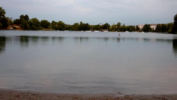 Lac Allemagne Pendant Les Heures Matin Matin Lac Allemand — Video